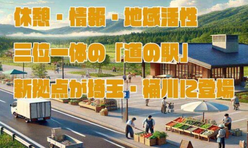 休憩・情報・地域活性！三位一体の「道の駅」新拠点が埼玉・桶川に登場