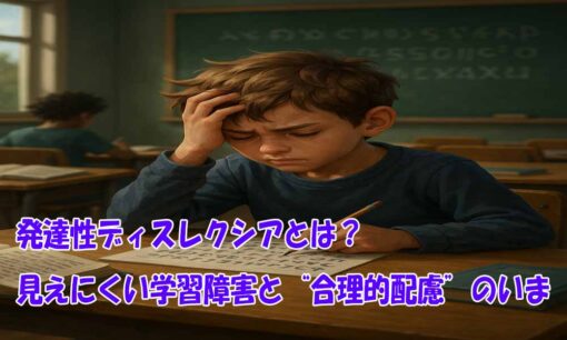 発達性ディスレクシアとは？　見えにくい学習障害と“合理的配慮”のいま