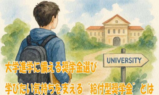 大学進学に備える奨学金選び　学びたい気持ちを支える“給付型奨学金”とは