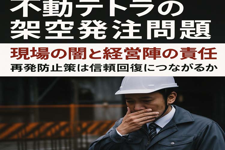 不動テトラ 架空発注問題