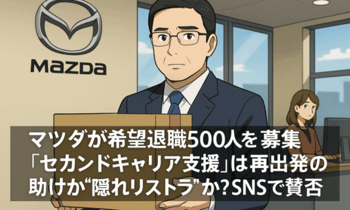 マツダが希望退職500人を募集　「セカンドキャリア支援」は再出発の助けか“隠れリストラ”か？SNSで賛否